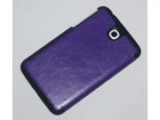 Slim Flip Leather Case w Sucker For Samsung Galaxy Tab 3 7.0 P3200 P3210 T210 Purple