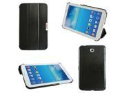 Ultra Slim Leather Case Cover For Samsung Galaxy Tab 3 7.0 T210 P3200 P3210 T211 Black