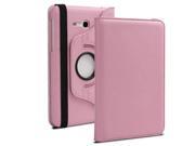 360° Rotating Leather Stand Case Cover For Samsung Galaxy Tab 3 Lite 7.0 T110 7 Pink