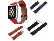 For Apple Watch iWatch Replacement Real Leather Strap Band Wrist Belt w Metal Clasp