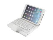 Wireless Bluetooth Keyboard PU Leather Case Cover For iPad Mini 4 White