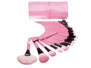 Woman s 32 pcs Professional Cosmetic Makeup Brush Kit Brushes Tools Make Up Case Pink