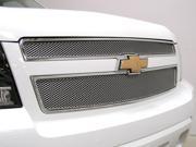 2007 2013 CHEVY AVALANCHE UPPER GRILLE 2 Pieces Aluminum Silver