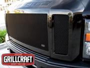 2008 2010 FORD SUPER DUTY FX4 UPPER GRILLE 3 Pieces factory large opening will not fit Harley Davidson Edition Gloss Black Finish