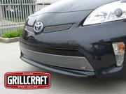 2012 2013 TOYOTA PRIUS GRILLE LOWER Silver Finish