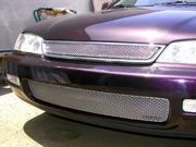 1996 1997 HONDA ACCORD ALL GRILLE UPPER and LOWER Silver Finish