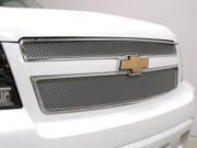 2007 2013 CHEVY AVALANCHE GRILLE UPPER 2pc and BUMPER INSERT 2pc tow hooks stay in Silver Finish