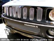 2006 2010 HUMMER H3 GRILLE UPPER and LOWER Black Finish