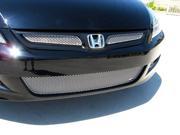 2006 2007 HONDA ACCORD 2DR GRILLE UPPER 2pc and LOWER Silver Finish
