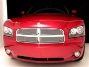 2006 2010 DODGE CHARGER GRILLE UPPER 4pc and BUMPER INSERT all except SRT modles Silver Finish