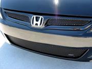 2006 2007 HONDA ACCORD 2DR GRILLE UPPER 2pc and LOWER KIT 3pc Black Finish
