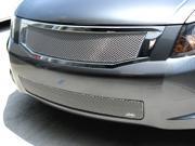 2008 2010 HONDA ACCORD 4DR GRILLE UPPER and LOWER center only 4cyl model Silver Finish