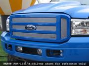2005 2006 FORD EXCURSION UPPER GRILLE 6pc Insert Gloss Black Finish