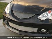 2002 2004 ACURA RSX GRILLE UPPER and LOWER with factory fog lamps Black Finish