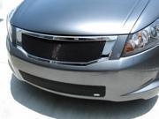 2008 2010 HONDA ACCORD 4DR GRILLE UPPER and LOWER center only 4cyl model Black Finish