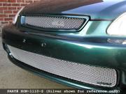 1996 1998 HONDA CIVIC ALL GRILLE UPPER and LOWER Black Finish