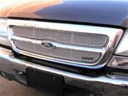 1998 2000 FORD RANGER 2WD GRILLE UPPER 2pc and BUMPER INSERT Silver Finish