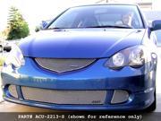 2002 2004 ACURA RSX LOWER GRILLE 3pc w o factory fog lamps Gloss Black Finish