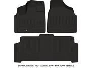 2010 2013 Ford Taurus Husky Liners BLACK FRONT 2ND SEAT FLOOR LINERS WEATHERBEATER SERIES