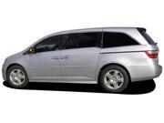 Painted Body Side Molding with Chrome Insert for Honda Odyssey 2011 2013 4 Door Dark Cherry Pearl R 529P