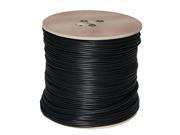 90S 1000B RG59 Siamese Coaxial Power Cable 1000ft. Black
