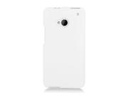 Naztech TPU Polycarbonate Case Cover for HTC One M7 Snap On Rubber White