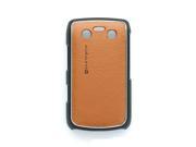 PureGear Leather Snap On Hard Shell Case for BlackBerry Bold 9700 Tan Brown