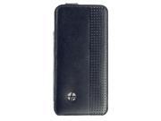 Trexta Genuine Leather Sleek Thin Flip Case for iPhone® 5 5s Black