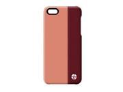 Trexta Real Leather Stiching Duo Snap On Case for iPhone® 5 5s Light Pink Fuchsia