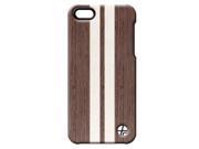 Trexta Wood and Leather Series Snap On Leather Case for iPhone 5 5s Wenge