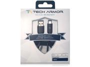 Tech Armor Hi Speed USB Type C 3.1 Male to USB A Male Charging Cable 3FT Black Sync and Charge Phone and More Lifetime Warranty