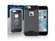 Apple iPhone 6 Plus Case Tech Armor Apple iPhone 6S iPhone 6 Plus 5.5 inch Space Gray Black Active Series Rugged Case Lifetime Warranty