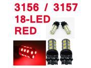 IG Tuning 3157 18 SMD Red LED Bulbs Reverse Light 3156 3757 4114 4157 Backup Daytime Running Light DRL Turn Signal Light Corner Stop Parking Side Marker
