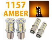 IG Tuning 1157 BAY15D 2357 7528 18 SMD 5050 LED Turn Signal Light Side Marker Dome License Plate Reverse Bulbs Amber Yellow