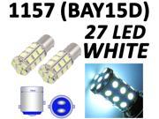 IG Tuning 1157 BAY15D 2357 7528 27 SMD 5050 LED Turn Signal Light Side Marker Dome License Plate Reverse Bulbs White