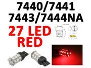 IG Tuning 27 SMD Red 7440 7441 7443 7444 992A T20 LED Replacement Bulbs Reverse Light Turn Signal Light Corner Light Stop Light Parking Light Side Marker L