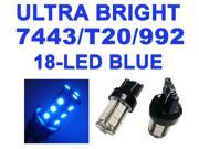 IG Tuning 18 SMD Blue 7440 7441 7443 7444 992A T20 LED Replacement Bulbs Reverse Light Turn Signal Light Corner Light Stop Light Parking Light Side Marker