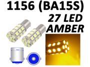 1156 BA15S 27 SMD 5050 LED Yellow Amber RV Tail Turn Signal Car Light Bulb Lamp by Autolizer