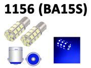 10 x Blue BA15S 1156 27 SMD 5050 LED RV Backup Brake Turn Signal Light Bulb Lamp by Autolizer