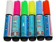 6 pcs Highlighter Fluorescent Liquid Chalk Marker Pen for LED Writing Board 10mm by Autolizer