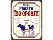 Try Our Frozen Ice Cream Vintage Metal Art Parlor Retro Tin Sign