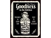 Miss Marys Baking Powder Vintage Metal Art Kitchen Retro Tin Sign