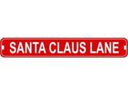 Santa Claus Lane Novelty Metal Street Sign