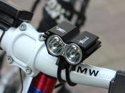 Super Bright 5000 Lumens 2x CREE XM L U2 LED 4 Modes Outdoor Bicycling Bike Lamp Front Light Black Red