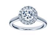2.02 Ct. Round Diamond Halo Engagement Ring GAL Certified II1 I2 clarity F color FREE ring size!