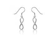 Endless Fashion Infinity Design Polished 925 Sterling Silver Drop Earrings Incl. ClassicDiamondHouse Gift Box Cleaning Cloth