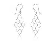 Chic Fabulous Style 925 Sterling Silver Diamond Shaped Drop Earrings Incl. ClassicDiamondHouse Gift Box Cleaning Cloth