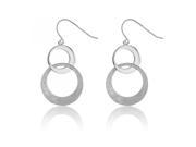 Party Accessories Small Large Interlocking Circles 925 Sterling Silver Dangle Earrings Incl. ClassicDiamondHouse Gift Box Cleaning Cloth