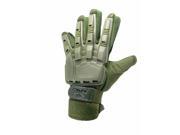 Valken V Tac Full Finger Hard Back Paintball Airsoft Gloves Olive XL New