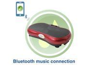 Red Mini Crazy Fit Full Body Vibration Platform Massage Machine w Bluetooth MP3